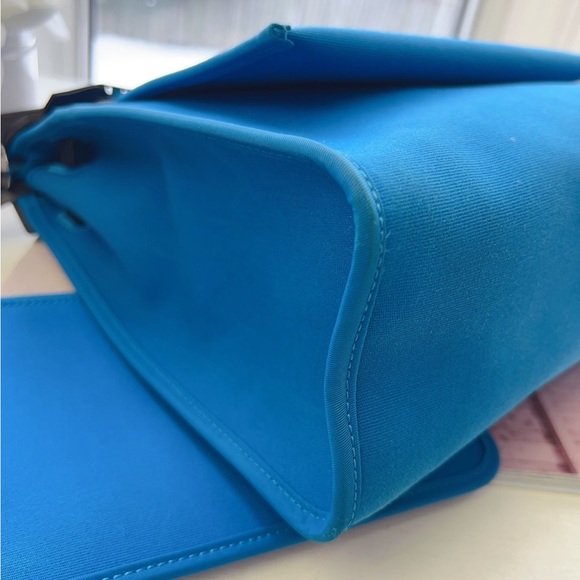 Hermes Herbag 31 PM Zip Bleu Zanzibar Bleu Indigo Vache Hunter Toile - Picture 7 of 8